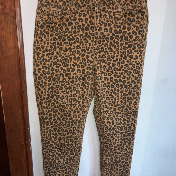 Reba Brown Leopard Print Trousers - Picture 1 of 3